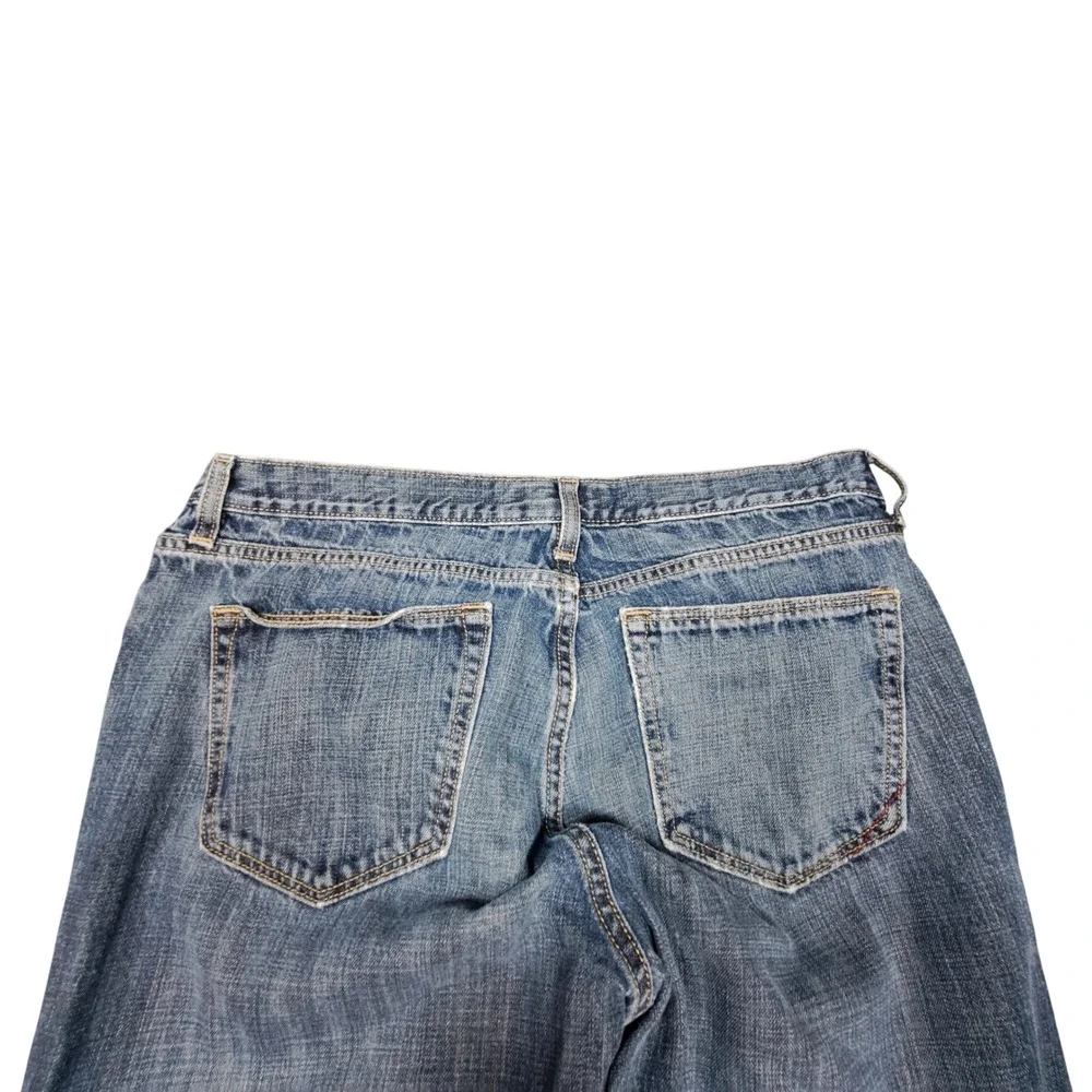 Banana Republic Mens Jeans 35x34 Medium Wash Blue Straight Leg Cotton 661273-00